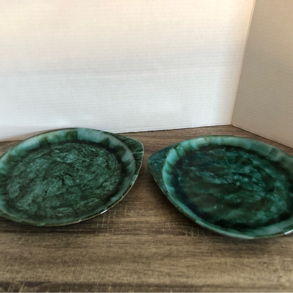 Vtg Blue Mountain Pottery Serving Plates with Handles